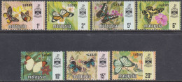 Malaysia Sabah - Definitive Stamp Set: Butterflies - Mi 24-30 ** MNH - Malaysia (1964-...)
