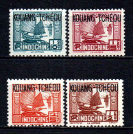 Kouang Tcheou  - 1937 - Tb Indochine Surch  -  N° 97 à 100  - Neufs ** - MNH - Neufs