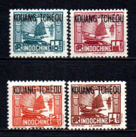 Kouang Tcheou  - 1937 - Tb Indochine Surch  -  N° 97 à 100  - Neufs ** - MNH - Ongebruikt