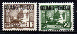 Kouang Tcheou  - 1937 - Tb Indochine Surch  -  N° 102/103  - Neufs ** - MNH - Nuevos