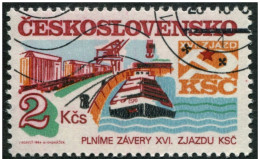 TCHECOSLOVAQUIE - Transports, Port Et Péniche - Used Stamps