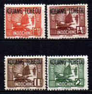 Kouang Tcheou  - 1942 - Tb Indochine Surch  -  N° 140 à 143  - Neufs ** - MNH - Ungebraucht