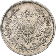 Empire Allemand, 1/2 Mark, 1905, Munich, Argent, SUP, KM:17 - 1/2 Mark