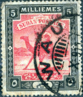 SUDAN BRITANNICO, SUDAN, CAMEL POST, 1903, FRANCOBOLLI USATI Scott:SD 22, Yt:SD 23 - Soedan (...-1951)