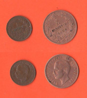 Italia Regno 1 + 2 Centesimi Cents 1908 Valore King Vittorio Emanuele III° Italie Italy Copper Coin    ∇ 22 - 1900-1946 : Victor Emmanuel III & Umberto II