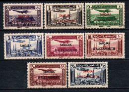 Alexandrette - 1938 - Tb De Syrie Surch  -  PA 1 à 8  - Neuf * - MLH - Unused Stamps
