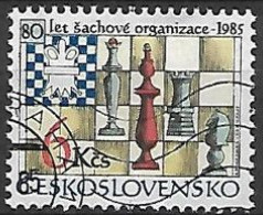 TCHECOSLOVAQUIE - 80e Anniversaire De La Fédération Tchèque D'échecs - Used Stamps