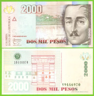 COLOMBIA 2000 PESOS 2012/08/17  P-457t UNC - Colombia