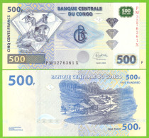 CONGO D.R. 500 FRANCS 2022  P-W96D UNC - République Démocratique Du Congo & Zaïre