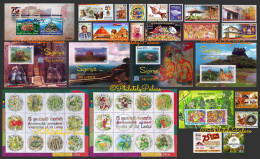 SRI LANKA 2023 Year Pack,46 Stamps,Joint Issue,France,Egypt,Fruit,Vegetable, Christmas,MNH (**) Inde Indien - Sri Lanka (Ceylan) (1948-...)