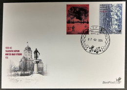 Finland Finnland Finlande 2024 Winter War 1939-40 BeePost FDC Set Of 2 Stamps - FDC