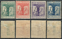 REGNO / COLONIE / TRIPOLITANIA 1928 SERIE PRO SOCIETÀ AFRICANA D'ITALIA 4 VALORI NUOVI CON LINGUELLA MLH SASSONE 46 / 49 - Tripolitania