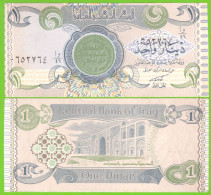 IRAQ 1 DINAR 1992 P-79  UNC - Irak