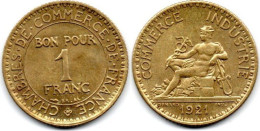 MA 30912 / France - Frankreich 1 Franc 1921 SPL - 1 Franc