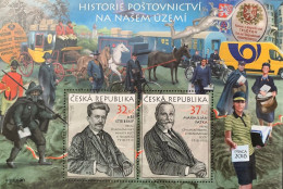 Czechia 2018, Maximilian Fatka And Jiri Stribrny, MNH S/S - Unused Stamps