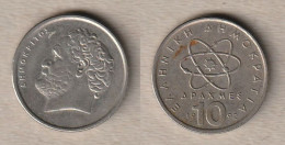 00007) Griechenland, 10 Drachmen 1992 - Grèce