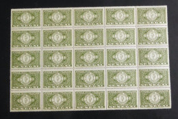 SENEGAL - 1935 - Taxe TT N°YT. 22 - 5c Vert-jaune - Bloc De 25 - Neuf Luxe ** / MNH - Segnatasse