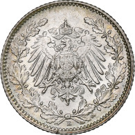 Empire Allemand, 1/2 Mark, 1916, Muldenhütten, Argent, SUP, KM:17 - 1/2 Mark