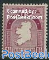 Ireland 1940 1.5p, Stamp Out Of Set, Unused (hinged), Various - Maps - Unused Stamps