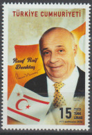 Turkey, Türkei - 2024 - 100th Anniversary Of Rauf Denktaş's Birth ** MNH - Ongebruikt