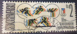 TCHECOSLOVAQUIE - 90e Anniversaire Du Comité Olympique Tchécoslovaque - Used Stamps