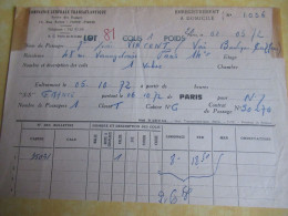 Enregistrement à Domicile D'une Valise/  Paquebot "FRANCE"/ Cie Gle Transatlantique//1972        MAR122 - Boten