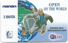 Burkina Faso - Onatel - Telmob-Nanan - Open On The World, GSM Refill 2.500CFA, Used - Burkina Faso