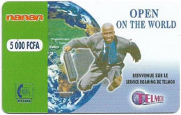 Burkina Faso - Onatel - Telmob-Nanan - Open On The World, GSM Refill 5.000CFA, Used - Burkina Faso