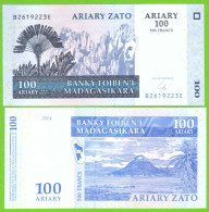 MADAGASCAR 100 ARIARY 2004 P-86b  UNC - Madagaskar