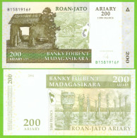 MADAGASCAR 200 ARIARY 2004 P-87b  UNC - Madagascar