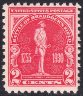 !a! USA Sc# 0688 MNH SINGLE (a6) - Braddocks Fields - Unused Stamps