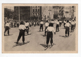 1947. YUGOSLAVIA,SERBIA,BELGRADE,SPORT TEACHES MEETING,SKIING DEMONSTRATION,POSTCARD,MINT - Jugoslavia