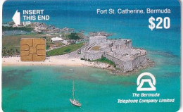 BERMUDA ISL. - Fort St. Catherine(reverse A With CN), First Chip Issue $20, Used - Bermudas