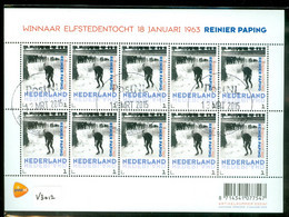 Nederland 2013 * V 3012 * POSTFRIS GESTEMPELD  * BLOK * ELFSTEDENTOCHT * SCHAATSEN * REINIER PAPING * C.W. EURO 20,00 - Usati