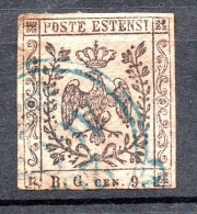 Timbre Taxe Journaux - Duché De Modène - Année 1852 YT N° 2 Cote : 225€ - Modena