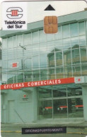 CHILE - Oficinas Comerciales/Puerto Montt, Telefonica Del Sur First Issue $3000, CN : 1CHLEAB, Used - Chili