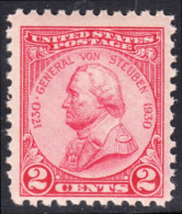 !a! USA Sc# 0689 MNH SINGLE (a2) - General Von Steuben - Ongebruikt