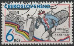 TCHECOSLOVAQUIE - Championnats Du Monde De Cyclo-cross, à Mlada Boleslav - Used Stamps