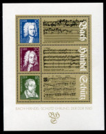 DDR 1985 Composers' Anniversaries Block MNH / **.  Michel Block 81 - Nuevos