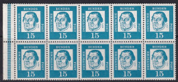 Germany 1963 Sc 828 BRD Mi H-blatt 13 Pane From Booklet MNH** - 1951-1970