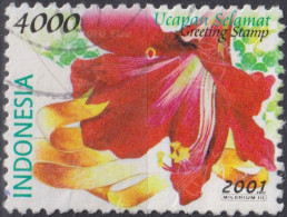 2001 Indonesien ° Mi:ID 2106, Sn:ID 1943, Yt:ID 1875, Blumen - Indonésie