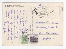 1979. ITALY,ST. PETER TO YUGOSLAVIA,POSTAGE DUE IN BELGRADE,NO STAMP,POSTCARD,USED - Portomarken