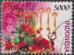 2001 Indonesien ° Mi:ID 2107, Sn:ID 1944, Yt:ID 1876, Blumen - Indonésie