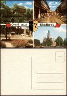 Gladbeck Mehrbildkarte Mit Hallenbad, Rathaus, Schloß Und Hochstraße 1970 - Gladbeck