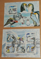 GUINE - BISSAU 2009, Penguins, Birds, Fauna, Miniature Sheets, Used - Pinguini