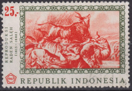 1967 Indonesien ° Mi:ID 590, Sn:ID 730, Yt:ID 523, "Forest Fire", By Raden Saleh - Indonésie