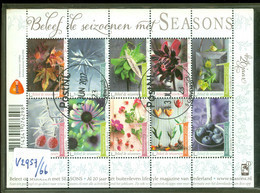 NEDERLAND * BLOK NVPH V 2957 - 2966 * BLOK * Beleef De Seizoenen Flowers Bloemen * POSTFRIS GESTEMPELD * C.W. Euro 20,00 - Used Stamps