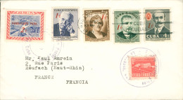 Amérique Cuba Stamp Timbre Sur Enveloppe 196??? 4 Personnages - Other & Unclassified