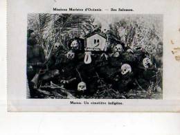 Iles SALOMON Missions Maristes D'Oceanie Marau Un Cimetiere Indigene - Salomon