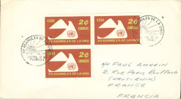 Amérique Cuba Stamp Timbre Sur Enveloppe 1961 Assemblée De L' ONU - Otros & Sin Clasificación